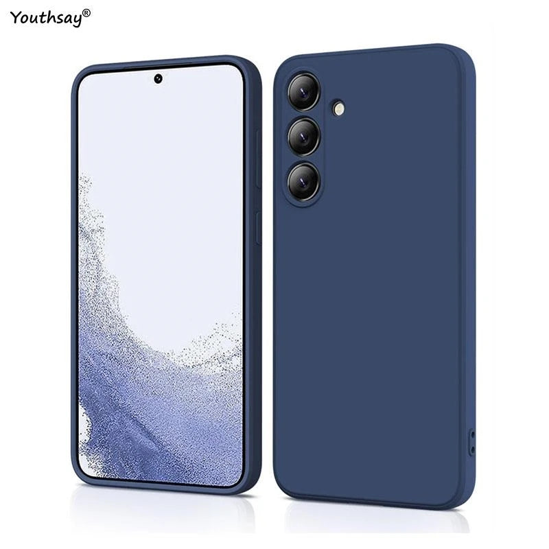 For Samsung Galaxy A16 Case Cover Samsung Galaxy A16 A15 A55 A35 A25 Funda Coque Soft Original Liquid Silicone Case Samsung A16