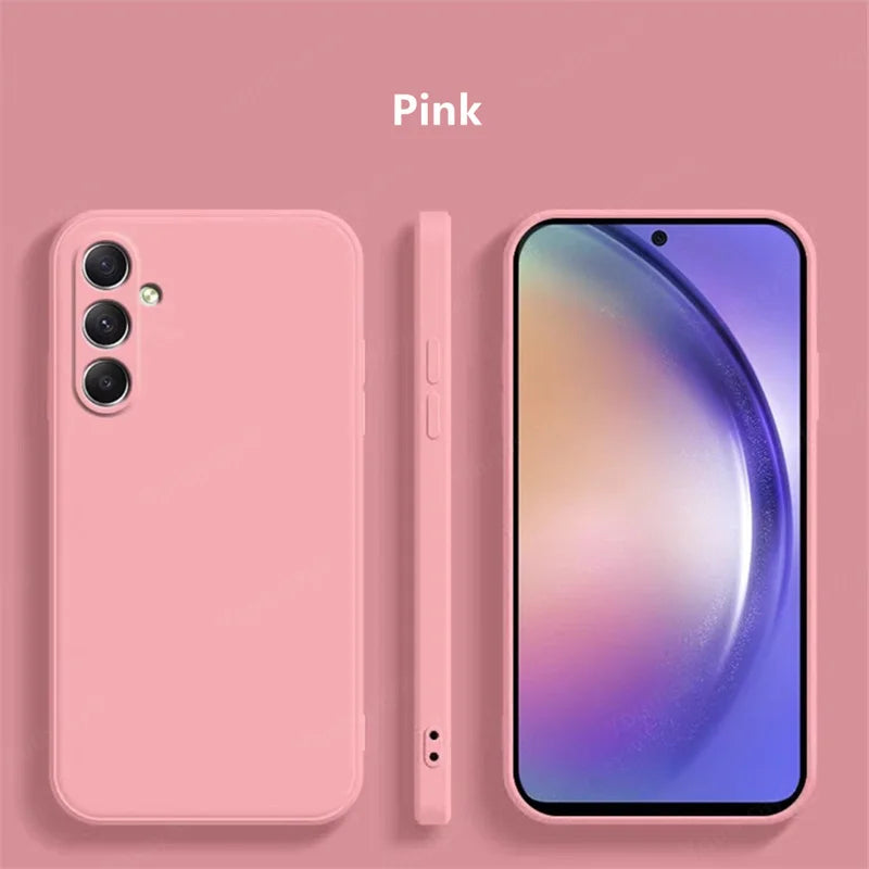 For Samsung Galaxy A16 Case Cover Samsung Galaxy A16 A15 A55 A35 A25 Funda Coque Soft Original Liquid Silicone Case Samsung A16