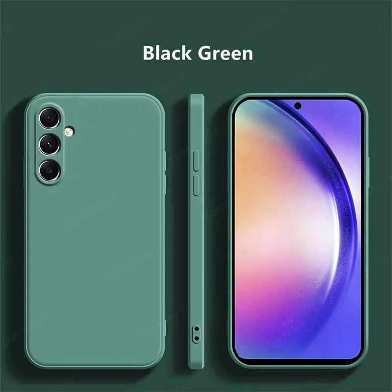 For Samsung Galaxy A16 Case Cover Samsung Galaxy A16 A15 A55 A35 A25 Funda Coque Soft Original Liquid Silicone Case Samsung A16