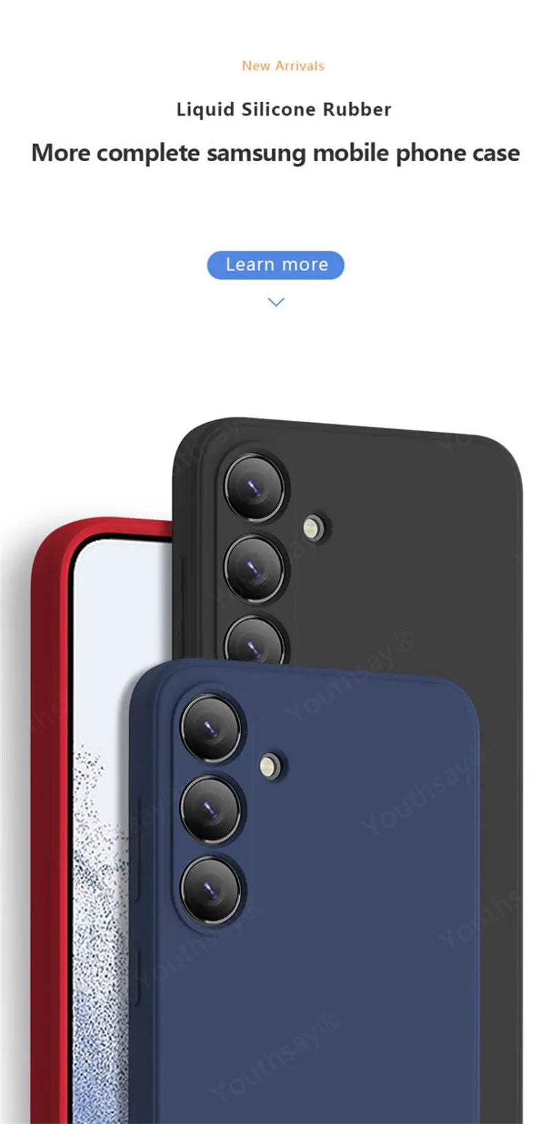 For Samsung Galaxy A16 Case Cover Samsung Galaxy A16 A15 A55 A35 A25 Funda Coque Soft Original Liquid Silicone Case Samsung A16