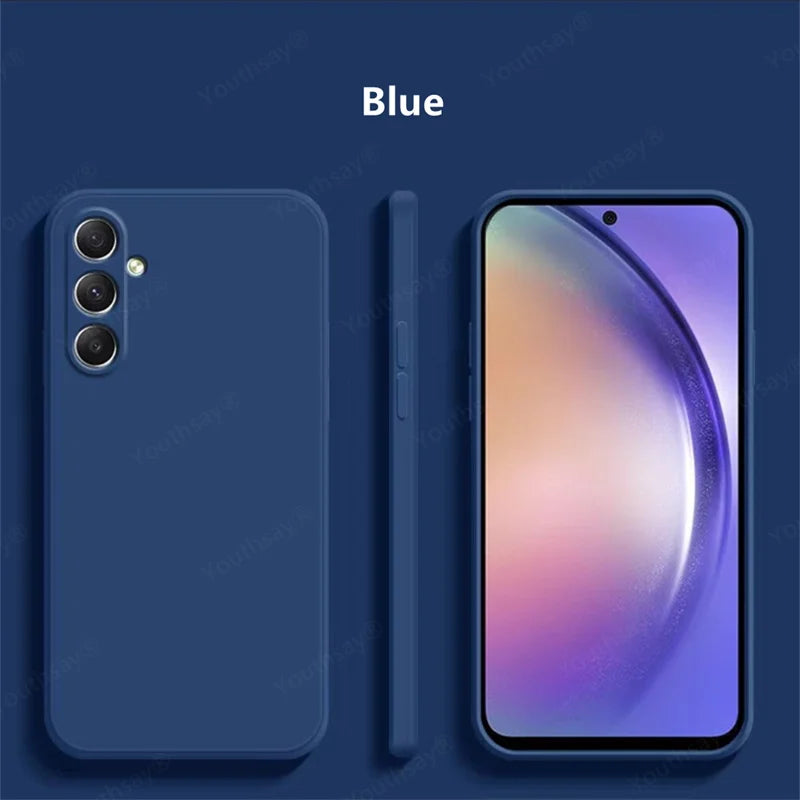For Samsung Galaxy A16 Case Cover Samsung Galaxy A16 A15 A55 A35 A25 Funda Coque Soft Original Liquid Silicone Case Samsung A16