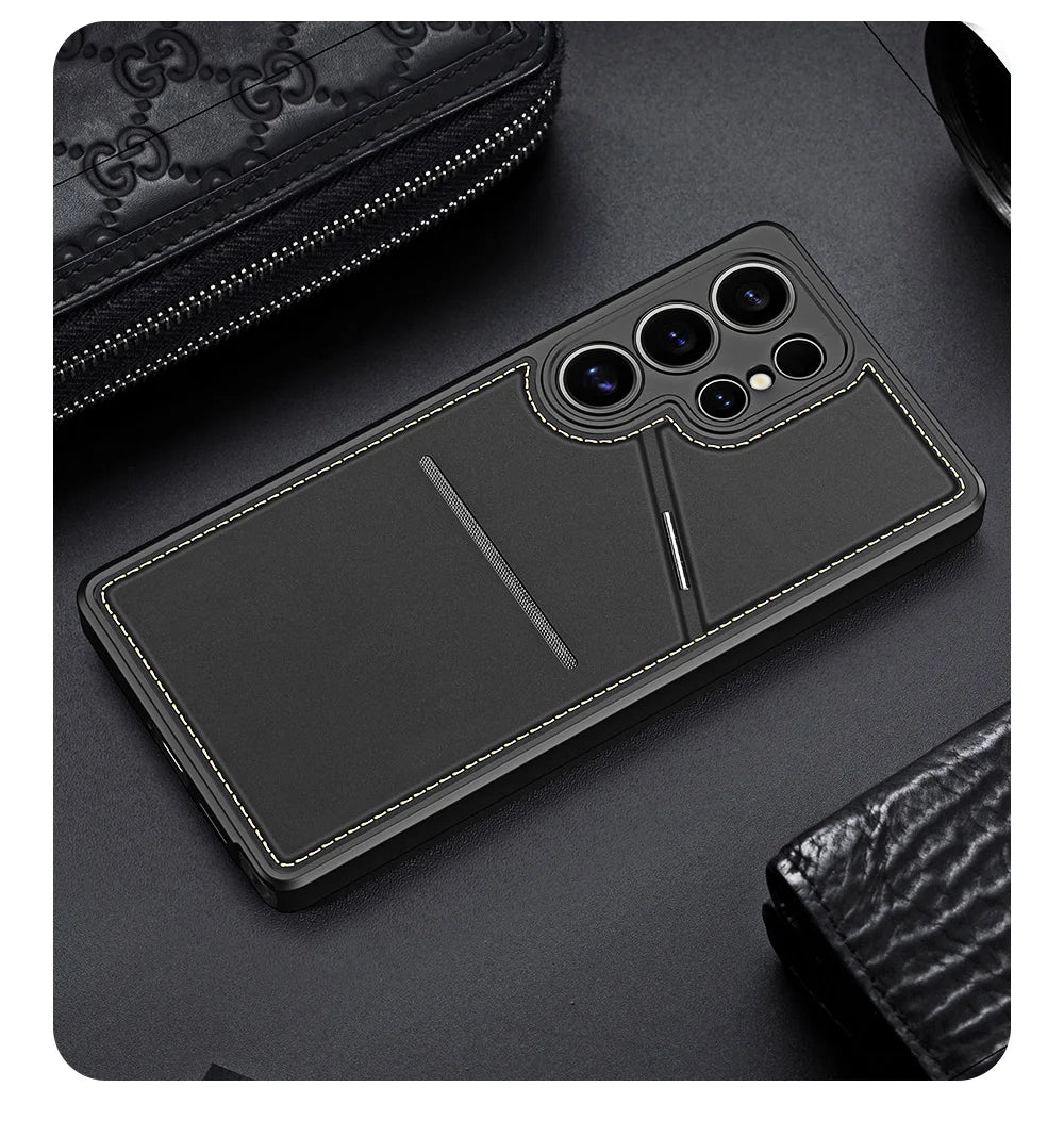 DUX DUCIS Magnetic Case For Samsung Galaxy S25 Ultra, Samsung S25 Plus, Samsung S25, Case Phone Stand Wallet 3in1