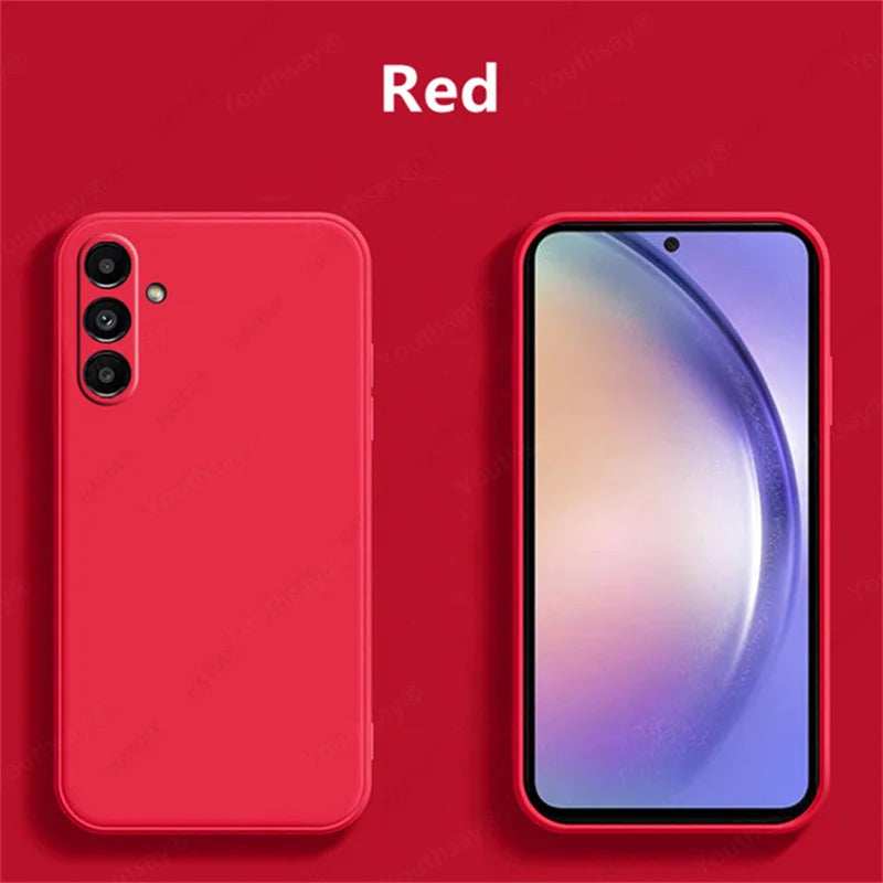For Samsung Galaxy A16 Case Cover Samsung Galaxy A16 A15 A55 A35 A25 Funda Coque Soft Original Liquid Silicone Case Samsung A16