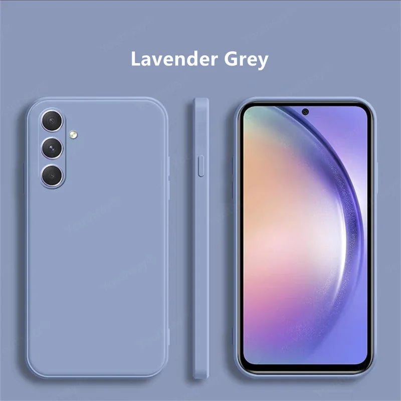 For Samsung Galaxy A16 Case Cover Samsung Galaxy A16 A15 A55 A35 A25 Funda Coque Soft Original Liquid Silicone Case Samsung A16