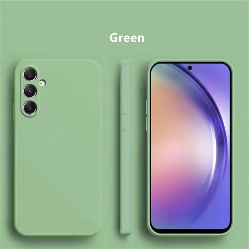 For Samsung Galaxy A16 Case Cover Samsung Galaxy A16 A15 A55 A35 A25 Funda Coque Soft Original Liquid Silicone Case Samsung A16